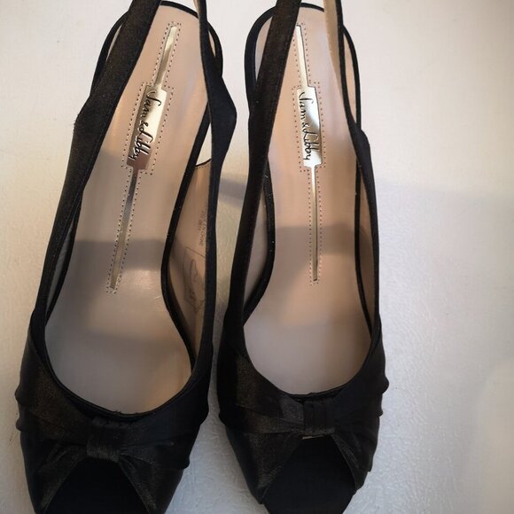 New in Box Sam & Libby Ladies Open Toe Black Sling Back Size 9M Sandals - Picture 9 of 11
